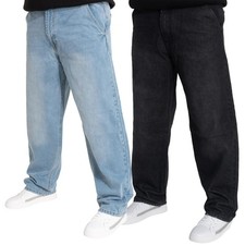 Enzo Mens Baggy Jeans Cotton