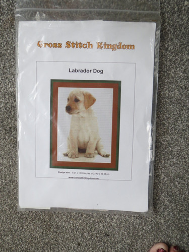 Labrador cross stitch kit - stitch,