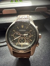 Fossil Coachman Chronograph Men's Watch Brown Leather Strap, CH2891