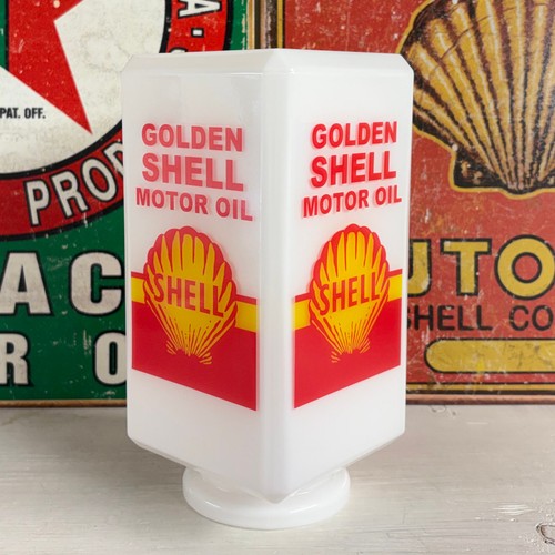 Golden shell motor oil square - shell,