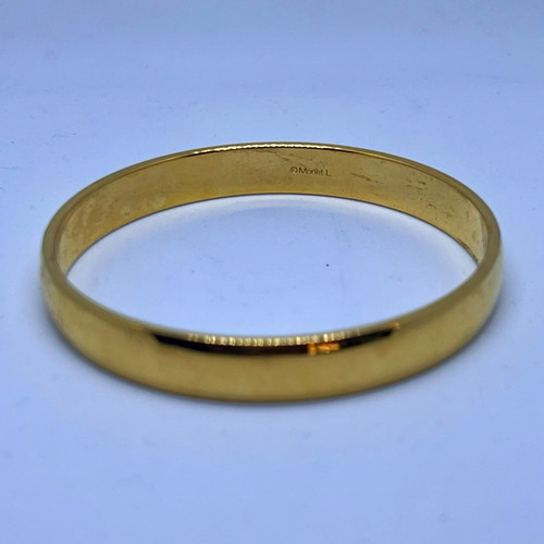 Monet gold tone round - l,