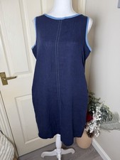Next Navy Blue Linen Blend