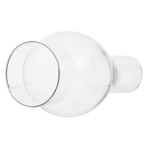 Glass hooded chimney lamp - hooded,