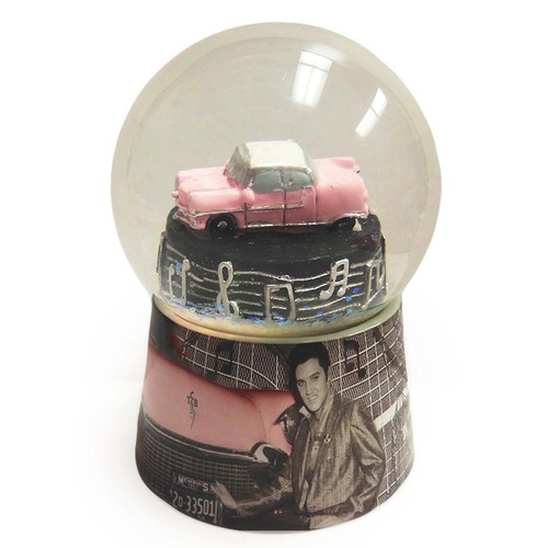Elvis presley snowglobe pink - snowglobe,