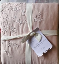 Pottery Barn Love Shack Fancy Rococo Bow Duvet Cover QUEEN / FULL Subtle Pink!