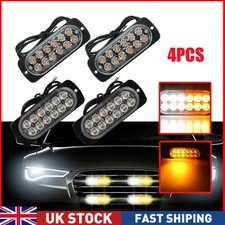 4x 12 LED Strobe Light Bar Car