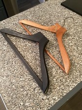Vintage wooden coat hangers - vintage,