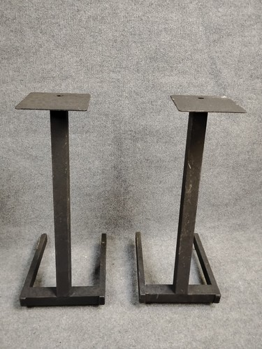 Steel bookshelf speaker stands - steel,