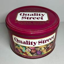 Vintage Mackintosh's Quality Street 5lb Metal Tin Rowntree 1970s **EMPTY TIN**