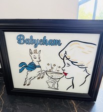 Vintage Babycham Light Up Sign – Retro Pub Display Collectible Advertising Sign