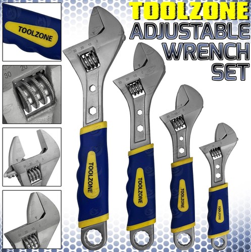 Adjustable spanner set - set, 4pc