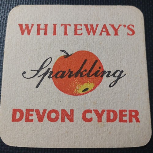 Whiteways cider beer mat - whiteways, uk