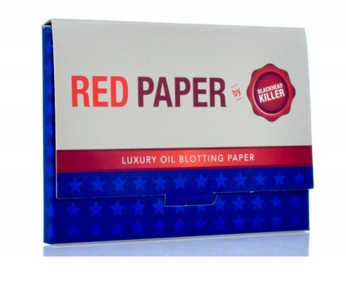 Red paper mattifying blotting - red,