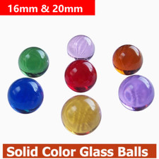 Pretty Solid Color Glass Balls Crystal Ball Fish Tank Ball 16 & 20mm Art Marbles