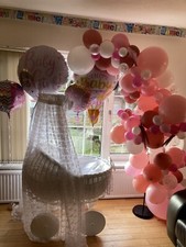 Large Moses Basket with Luxury Drape 