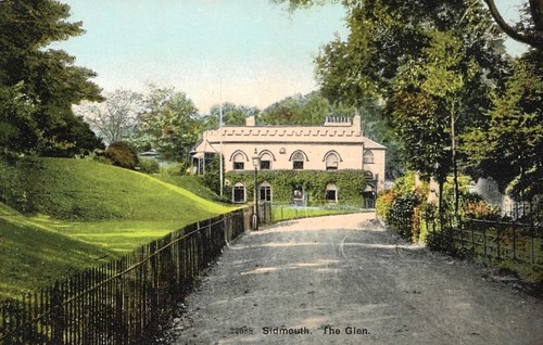 Sidmouth the glen postcard - sidmouth,
