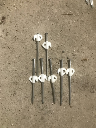 Nail tent pegs - nail,