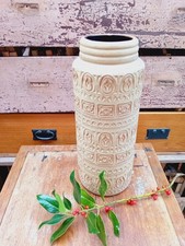 West German Large Floor Standing Vase 16.25" High 6.5" Wide Bay Keramik 289-41