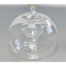 Tigger Christmas glass bauble
