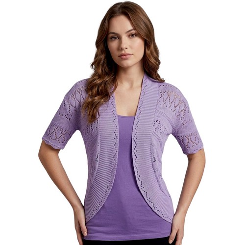 Womens open front short sleeve - short,