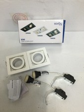 SAXBY XENO SWIVEL & TILT RECTANGULAR RECESSED DOWNLIGHT MATT WHITE