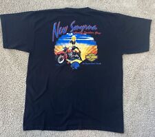 Harley Davidson New Smyrna Beach Holoubek T Shirt Size 2XL Double Sided Cotton