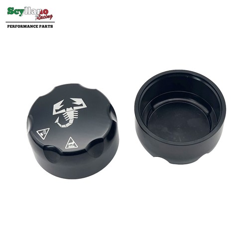 Black aluminum cap - black, on