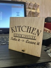 WOODEN  SIGN WALL PLAQUE "OUR