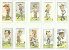 Set of 50 Reproduction Cards - 'Prominent Golfers' - W.A & A.C Churchman