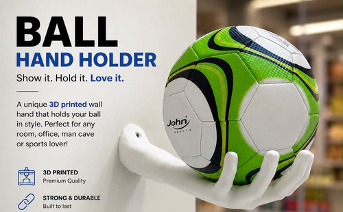 Printed hand ball holder - 3d,