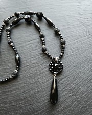 Victorian Jet Glass Mourning