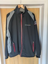 SUNDERLAND Golf Tournament Rain Jacket, XL, Black & Grey, Good Condition