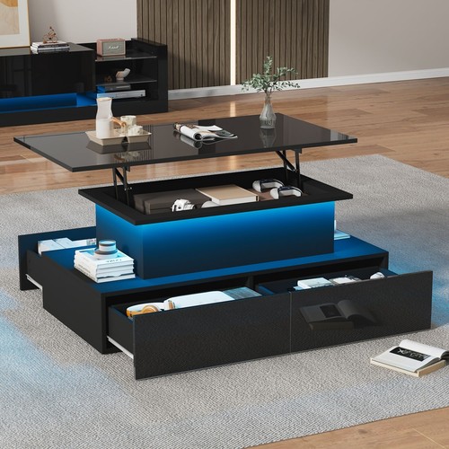 Coffee table with - coffee, storage