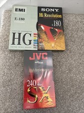 blank vhs tapes  X3 sealed New