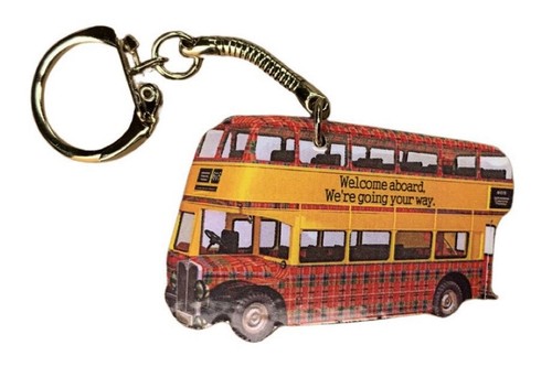 Scotland bus keyring - scotland,