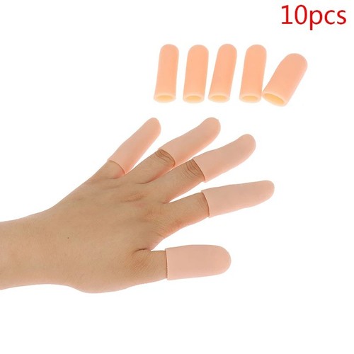 10pcs gel finger cots silicone - 10pcs,