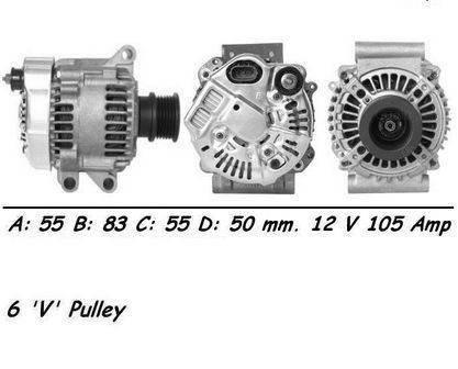 Wai alternator 105amp - alternator, for