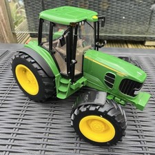 Britains John Deere Tractor ERTL Toy Sounds Wheels Turn Green Fwo Vgc