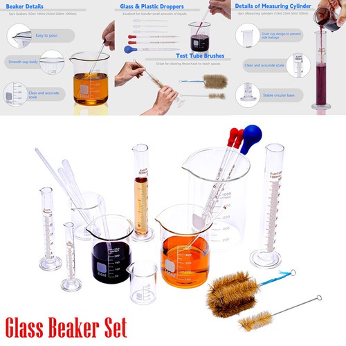 19x lab glass cup beaker - 19x,