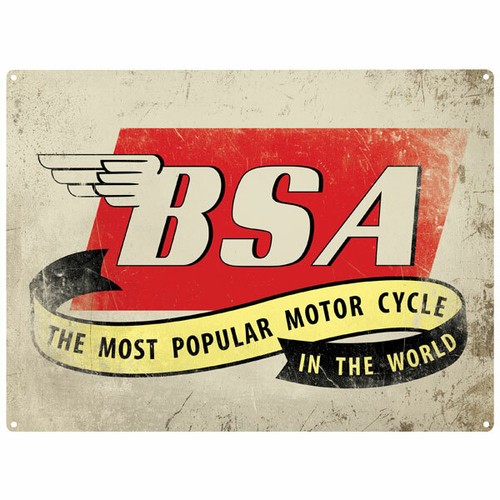 Bsa dealer white vintage retro - white,
