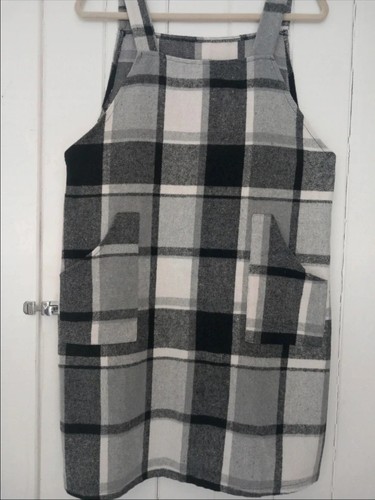 Women plaid pinafore dress - women's,