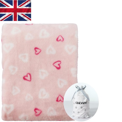 Lightweight pink heart - pink, fleece