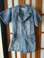 Dance & Marvel Women's One Piece Denim Shorts Jumpsuit Sz. M. New 