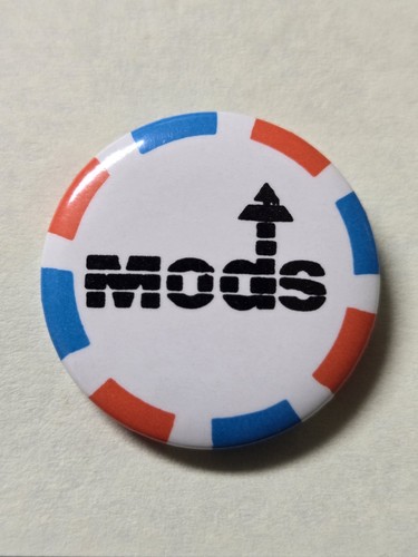 Vintage mods pin - vintage, button