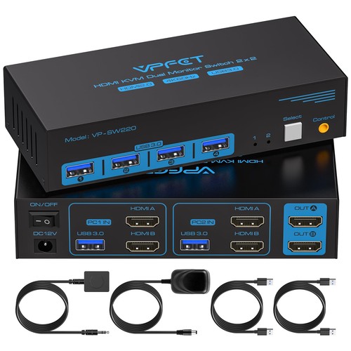 Cmstedcd port dual - 2-port, dual-monitor
