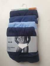 Mens Pure Cotton Briefs 4 pack