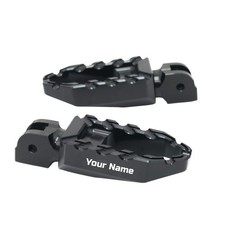 For HERITAGE CLASSIC 18-23 22 21 20 19 BUZZ Rider Footpegs BLACK Custom Laser