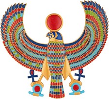 Horus Egyptian Wall Plaque, 15 inches, Full Color