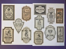 Potion Bottle Labels Stickers