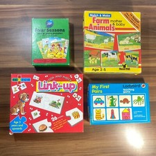 Puzzle Games Picture Match x 4 Young Kids Children Learning LEARN GAMES JOB LOT